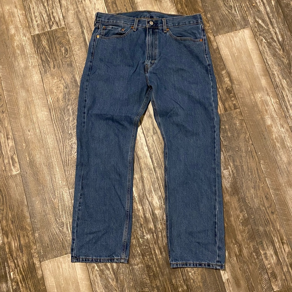 Levi’s 505 orange tab jeans, size 36